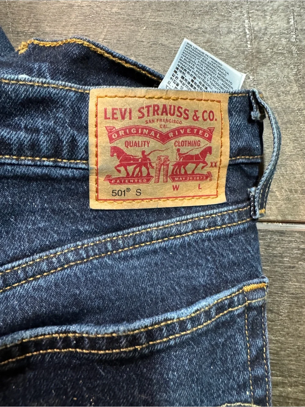 Levi’s 501S Jeans Button Fly 27X30 - Picture 5 of 8